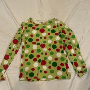 J. Khaki long sleeve Christmas shirt. Youth Large